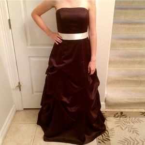 David’s Bridal Chocolate Gown